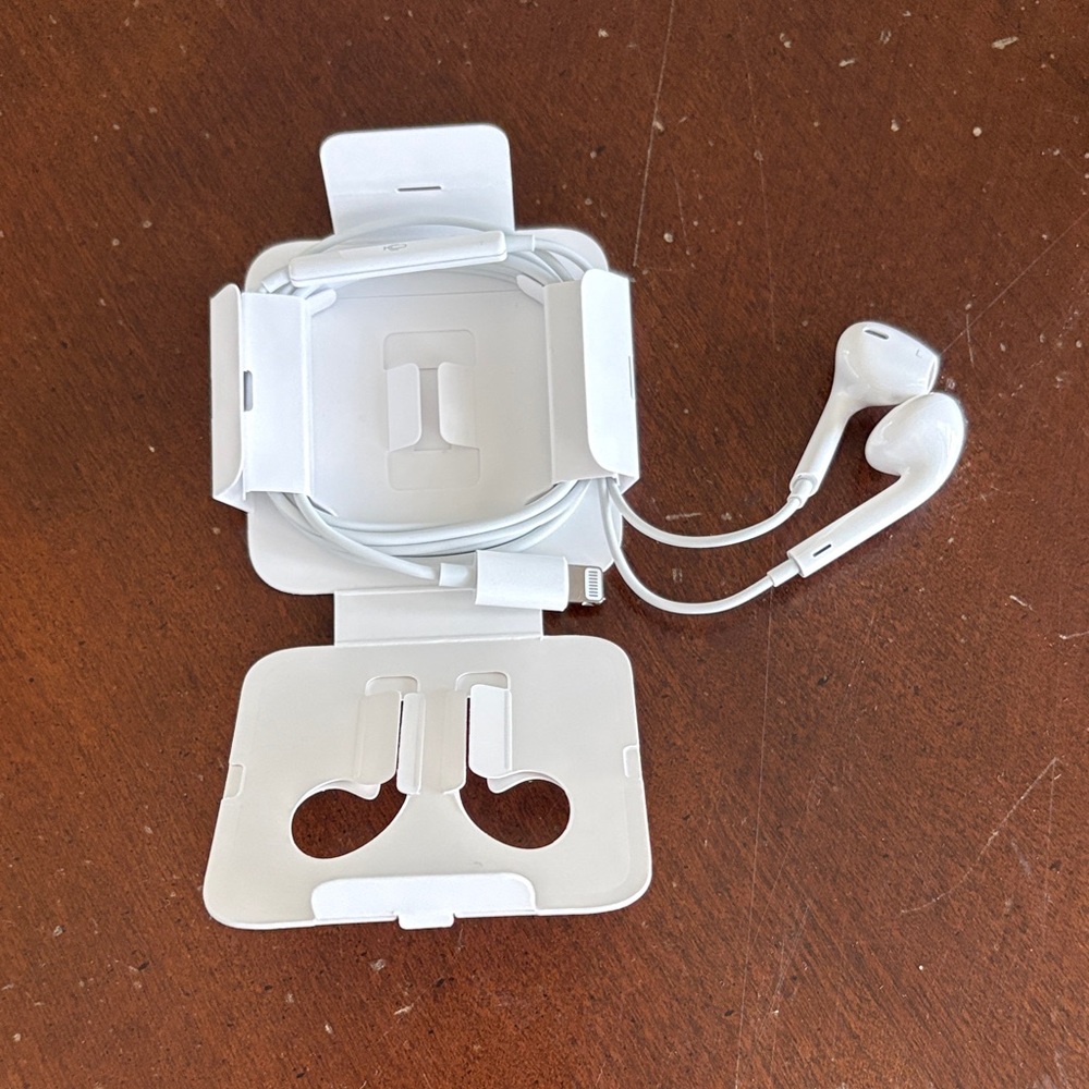 iPhone 15 Apple White Wired Earbuds with Case